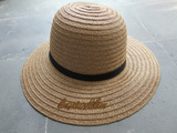 外贸出口原单夏女士草帽沙滩太阳草帽海边遮阳防紫外线折叠大檐帽