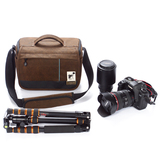 南极猎人摄影包 单反相机包 专业单肩斜挎帆布户外休闲摄影包5010