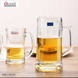 Ocean泰国进口创意厚重玻璃杯 透明慕尼黑啤酒杯带把超大号扎啤杯
