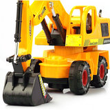 仿真无线电动遥控车挖土机挖掘机工程车钩机推土机男孩儿童玩具车