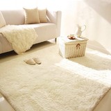 白色长毛皮草澳洲纯羊毛整张羊皮地毯沙发坐垫飘窗垫茶几毯无甲醛