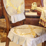 欧式高端丝绒烫金餐椅垫坐垫坐套凳子垫/靠背巾  可定做