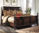 包邮经典卧房实木家具双人床1.8*2米美式简约田园风格现做