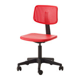 免代购费宜家专业代购 艾瑞克 转椅, 红色/蓝色 职员椅 电脑椅