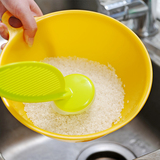 日本进口创意厨具厨房用品用具小工具 塑料淘米器洗米器洗米神器