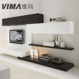 vima维玛家居现代简约客厅视听组合柜吊柜电视柜定制定做CJZB041