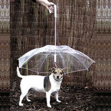 狗狗雨伞宠物雨伞 泰迪比熊小型犬小狗宠物雨衣雨披用品 附狗链