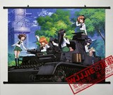 少女与战车(60*80)-012动漫装饰画 壁画 海报 卷轴挂画 布画