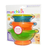 美国munchkin麦肯齐 吸盘碗 带盖 3个装