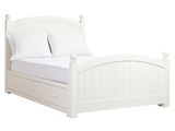 包邮欧式白色实木床美式双人床单人地中海床抽屉床箱体气压储物床