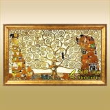 帝旗 客厅抽象装饰画 欧式壁画 世界名画 克里姆特油画：生命树
