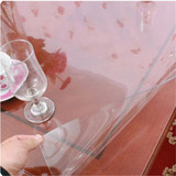 透明桌布/桌垫/软玻璃/水晶膜/pvc膜/茶几/台面/裁剪圆桌面保护膜