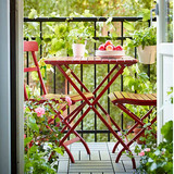 欧式田园纯实木别墅餐桌折叠桌户外桌公园桌庭院折叠桌桌子