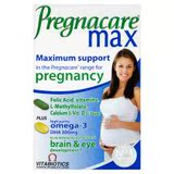 直邮英国pregnacare max孕妇营养维生素叶酸鱼油钙Plus升级28天量