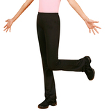 红雨儿童舞蹈服运动健身裤舞蹈裤 长裤 黑色松紧喇叭健美操裤薄款