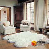 100%澳羊皮地毯 沙发垫羊毛垫皮形坐垫 飘窗垫纯羊毛整张