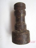 131214收藏古玩古董老货小件杂货杂项民国老铁竹节烛台包真包老