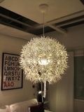 IKEA宜家 正品代购 马克鲁斯吊灯 LED雪花灯蒲公英灯吸吊两用灯具