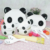 陶瓷可爱日韩式筷盘子饭碗家庭整套装儿童创意陶瓷器卡通熊猫餐具