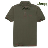 Jeep 官方旗舰店专柜正品 男装宽松纯棉纯色短袖T恤JS11KT334
