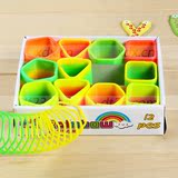 经典彩虹圈塑料弹簧圈弹力圈叠叠圈叠叠乐儿童创意新奇特益智玩具