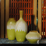 景德镇陶瓷工艺品现代中式小摆件时尚创意客厅电视柜玄关干花花瓶