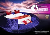 情趣床电动床水床红床主题酒店宾馆家具豪华多功能创意异形圆床
