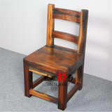 特价老船木普通餐椅休闲椅茶台茶桌客人椅靠背实木凳子餐椅办公椅