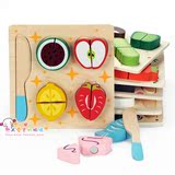外贸木质切切看 过家家玩具水果蔬菜切切 益智玩具 儿童玩具