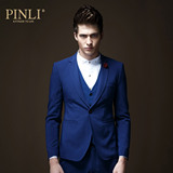 PINLI品立英绅  秋冬新品时尚西服男装 修身纯色西装男上衣潮7322