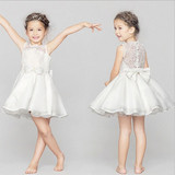 韩国新版儿童礼服圣诞节白雪公主裙女童演出服儿童婚纱花童礼服装