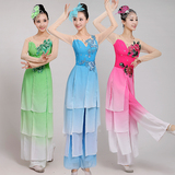 新款2016演出服女装伞舞长裙民族古典舞蹈服装舞台装现代舞伴舞裙