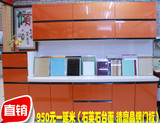 北京厂家定做整体橱柜 储物柜 衣柜厨房 晶钢玻璃门板 石英石台面