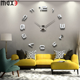 MAX3创意壁钟时尚艺术墙贴壁挂钟客厅欧式沙发电视墙田园背景包邮