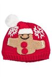 现货英国NEXT正品代购 新款女宝红色圣诞新年保暖毛线帽 667049