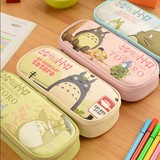 韩国创意文具盒龙猫笔袋简约可爱公主卡通大容量铅笔盒礼品收纳袋