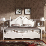 韩式田园床 1.8米 双人床 烤漆床 白色公主床 婚床 大厂 实木床
