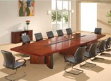 重庆办公家具厂家直销定制实木包皮会议桌板式钢架会议桌