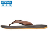 迪卡侬 冲浪运动 男士沙滩鞋 夏季凉鞋 皮质夹脚拖涉水鞋 TRIBORD