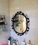欧式铁艺复古镜子壁挂 化妆镜 试衣镜 卫浴镜 浴室镜 镜框