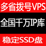 vps拨号服务器 动态ADSL 日付月付电信联通租用 秒换不段网多地区