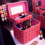 热销多功能化妆包韩国品牌收纳包超大容量手提化妆盒折叠旅行化妆