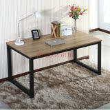 特价钢木电脑桌简易书桌写字台餐桌组合家用现代简约小户型办公桌
