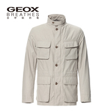 GEOX/健乐士秋季时尚新品商务立领呼吸透气多功能男士夹克M4220M