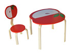 新款学习桌木质桌椅套装实木书桌幼儿园桌椅套装儿童手工桌写字桌