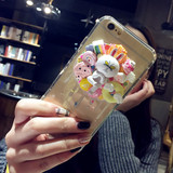 line韩国可妮兔独家表情定制iPhone6 6s plus 5 5s奶油手机壳包邮