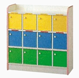 幼儿园柜子实木书包柜塑料儿童玩具收纳柜架批发儿童书柜儿童鞋柜