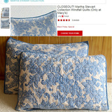 青花瓷 原单三层绗缝纯棉枕套单人枕头套48x74枕芯适用沙发靠背套
