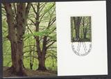 列支敦士登1980 自然风光 森林 雕刻版 极限片 盖首日纪念戳