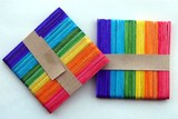 幼儿园环境布置装饰材料 手工材料 区角游戏活动材料 彩色木棍棒